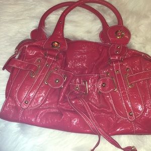 Red handbag